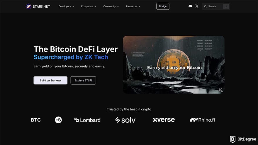 Best crypto airdrops: Starknet.