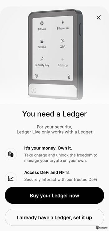 Best crypto app for beginners: connect Ledger wallet to the app.