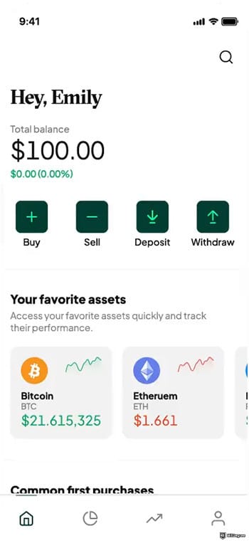 Best app for crypto trading: Bitstamp.