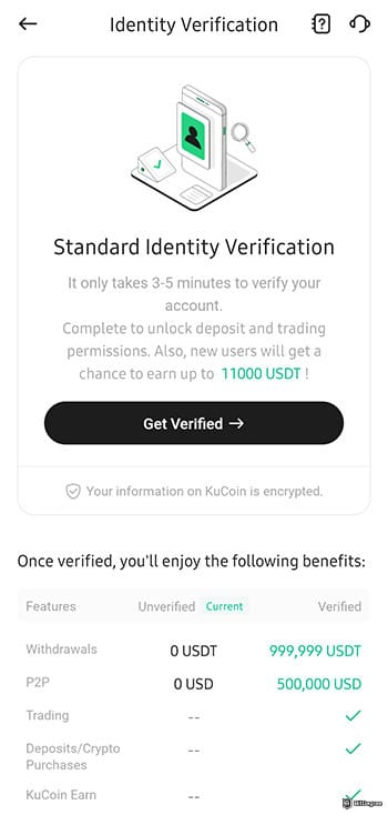 Best app for crypto trading: KuCoin KYC.