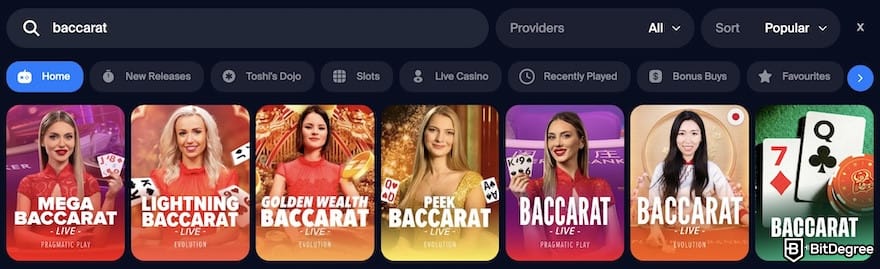 Best crypto baccarat site: Toshi.bet's baccarat options. Best crypto baccarat site: Toshi.bet's baccarat options.