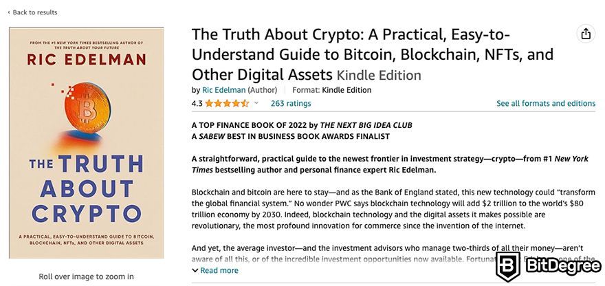 Best crypto books: The Truth About Crypto by Ric Edelman.