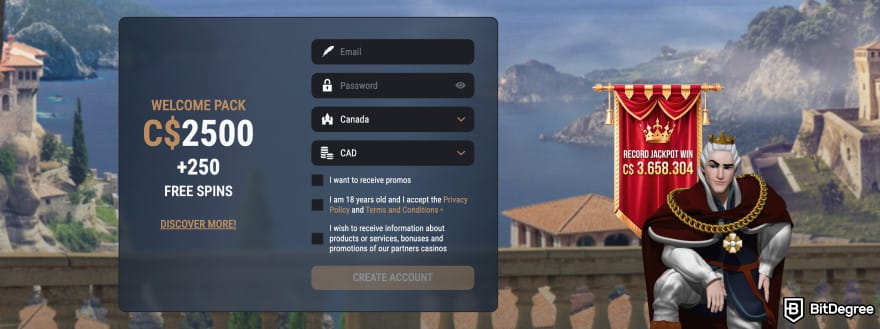 Best crypto casino Australia: King Billy.