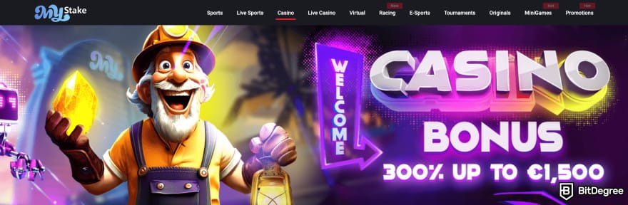 Best crypto casino Australia: MyStake.