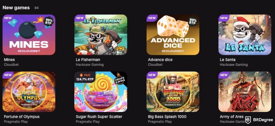 Best crypto casino: available games on Cloudbet.