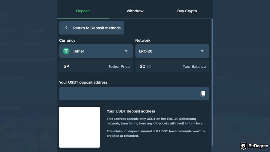 Best crypto casino UK: copy the deposit address or use the QR code. Best crypto casino UK: copy the deposit address or use the QR code.