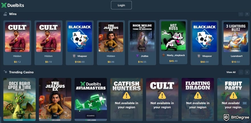 Best crypto casino UK: casino games selection on Duelbits. Best crypto casino UK: casino games selection on Duelbits.