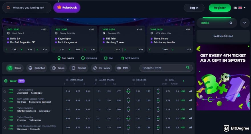 Best crypto casino UK: JackBit's sports betting section. Best crypto casino UK: JackBit's sports betting section.