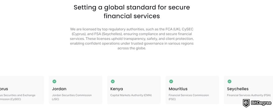 Best crypto CFD trading platform: a list of authorities that approved Exness.