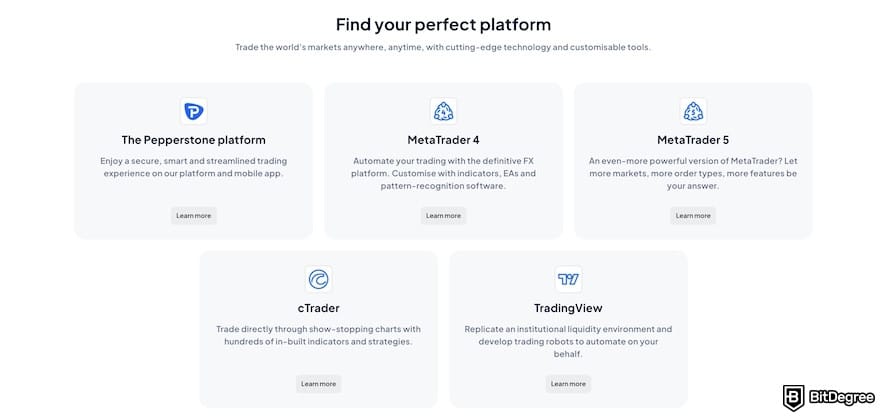 Best crypto CFD trading platform: a list of trading platforms on Pepperstone.