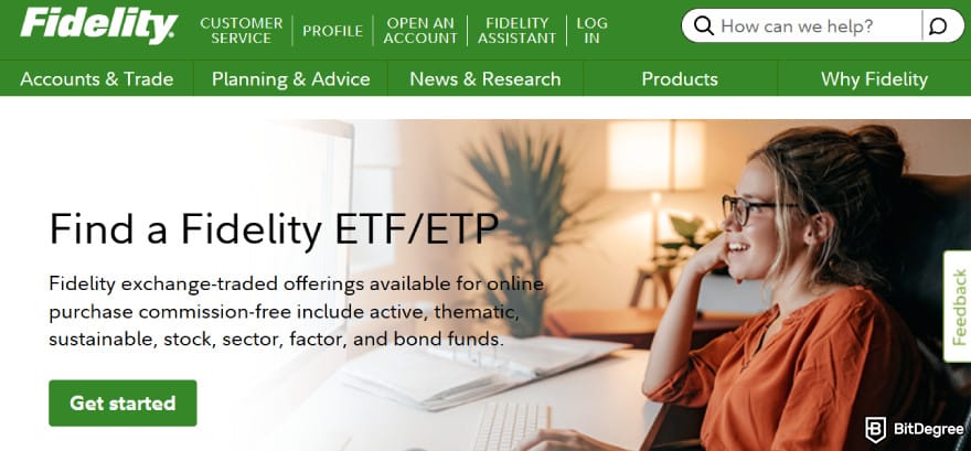 Best crypto ETF Canada: Fidelity ETF/ETP page.