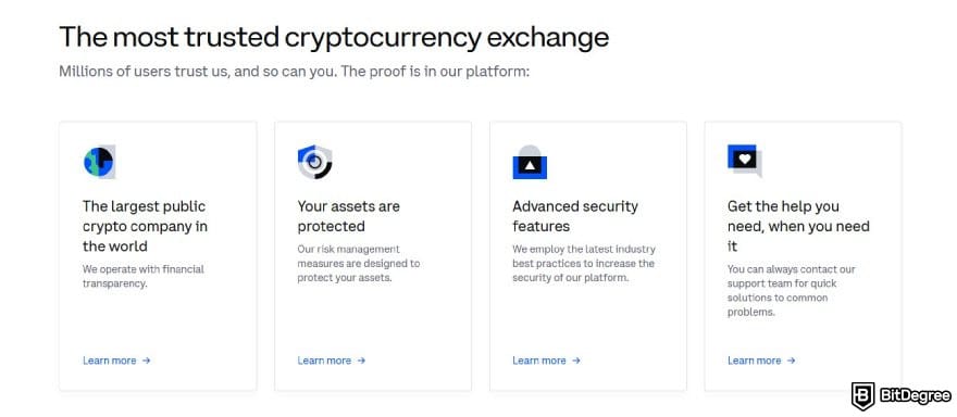 Best crypto exchange for day trading: a list of some core benefits of using Coinbase.
