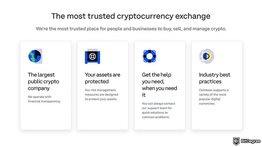 Best crypto exchange for day trading: a list of some core benefits of using Coinbase.
