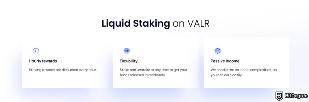 Best crypto exchange South Africa: staking features on VALR.