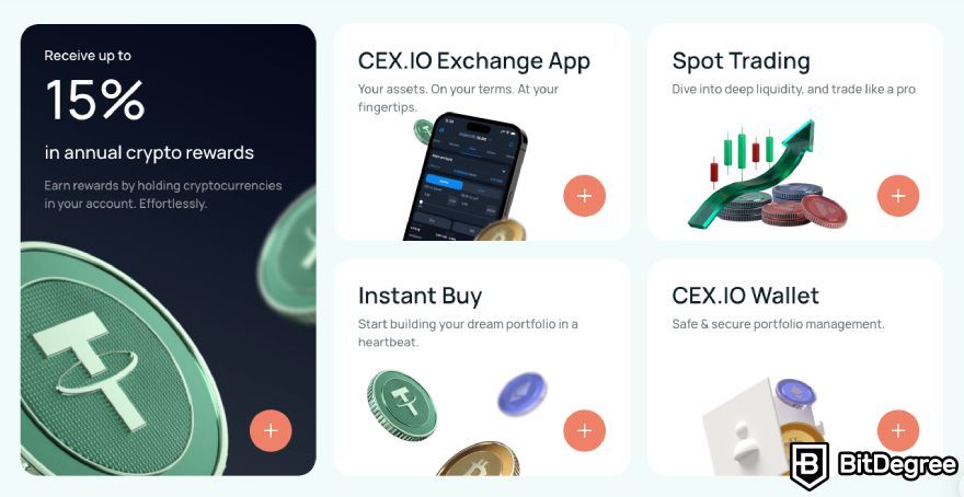 Best crypto exchange Vietnam: CEX.IO features.