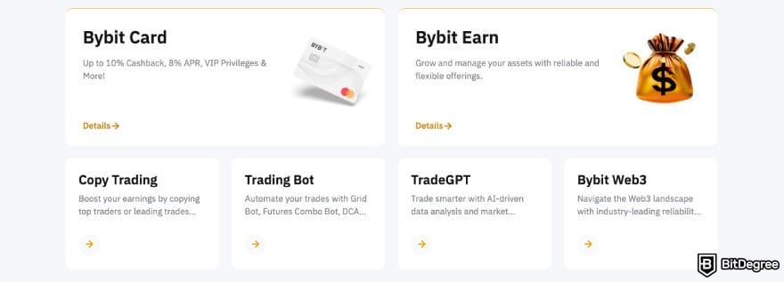 Best crypto exchanges in Mexico: Bybit's features.