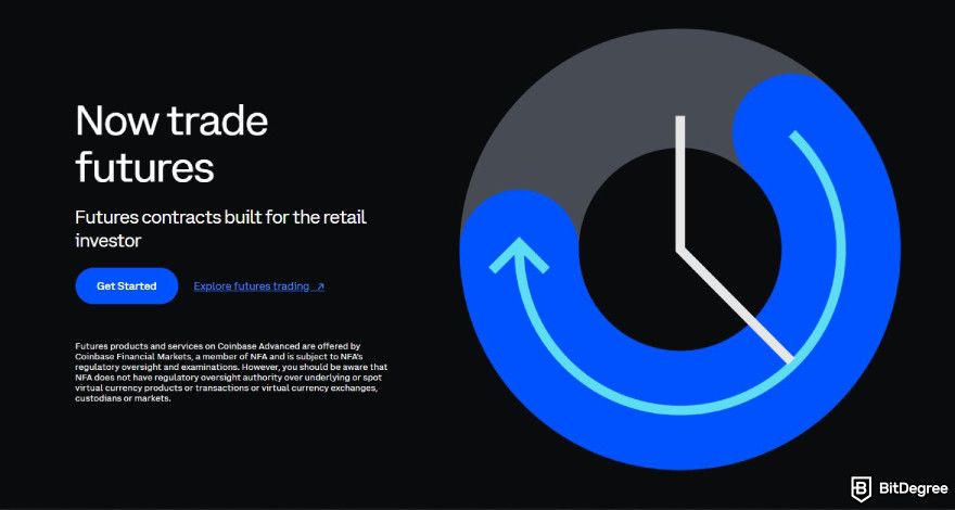 Best crypto futures trading platform: Coinbase futures products.