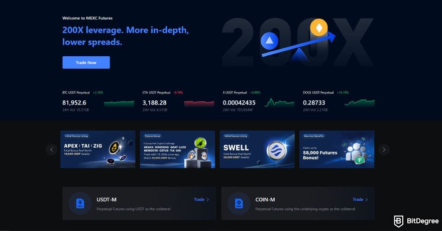 Best crypto futures trading platform: MEXC futures trading.