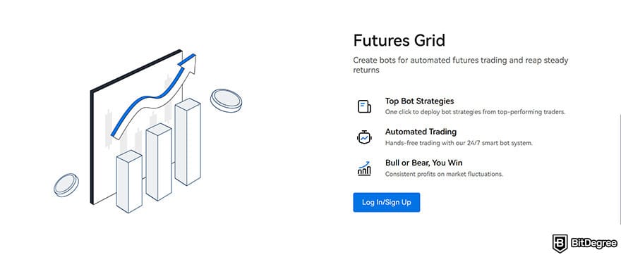 Best crypto leverage trading platform: HTX futures grid.