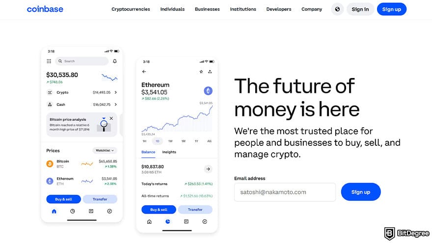Best crypto margin trading exchanges: Coinbase.