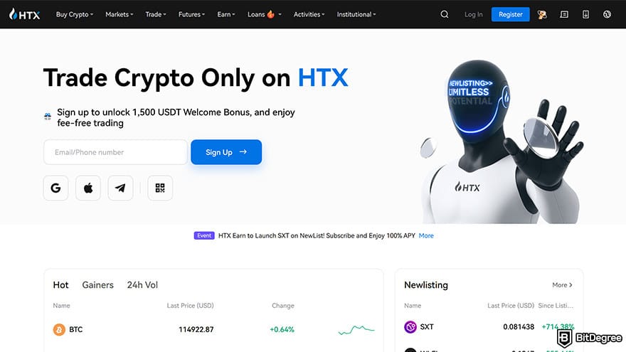Best crypto margin trading exchanges: HTX (formerly Huobi).