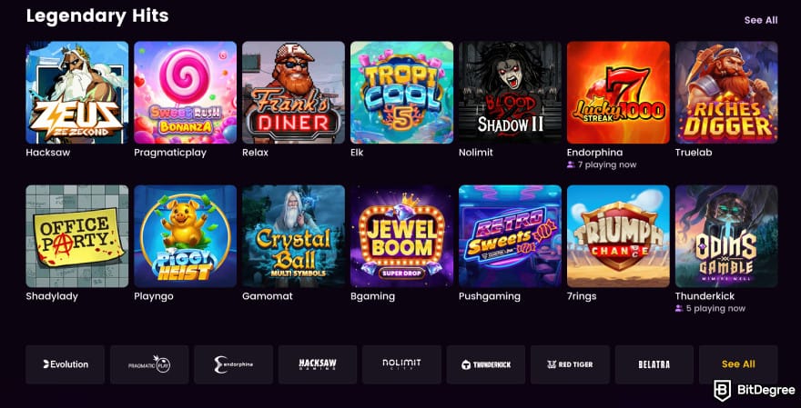 Best crypto mobile casino site: iWild.