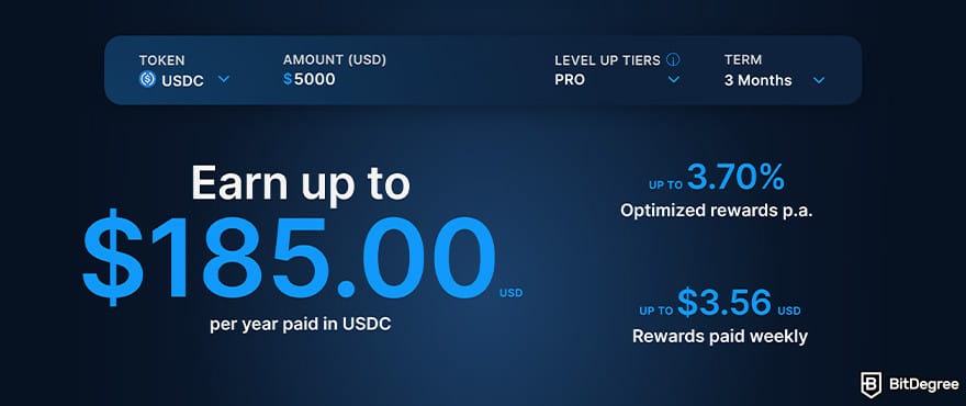 Best crypto savings accounts: Crypto.com Earn page.