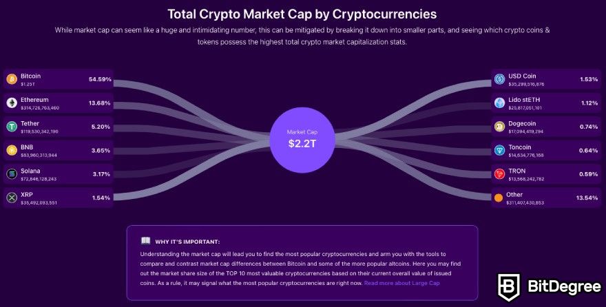 Best Crypto to Day Trade: Total Crypto Market Cap by Cryptocurrencies.