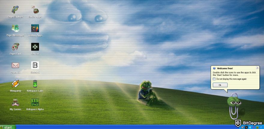 Best crypto under a penny: Pepe Coin website.