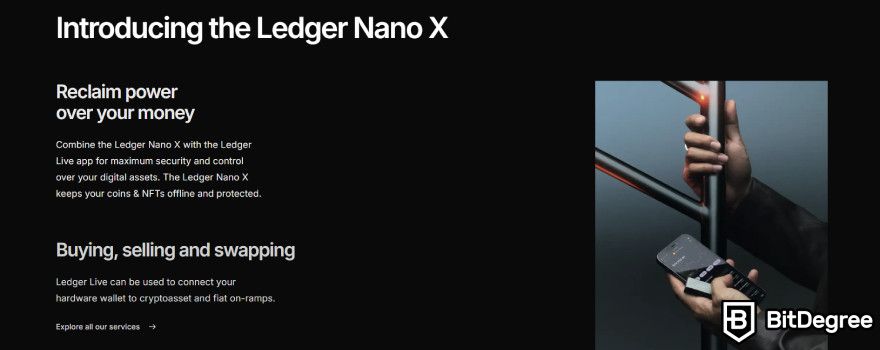 Best crypto wallet UK: introducing the Ledger Nano X wallet.