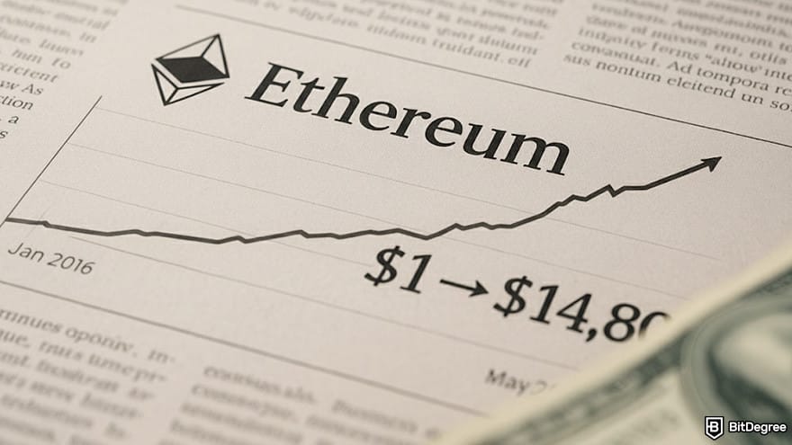 Best cryptocurrency of the year: Ethereum rise from $1.