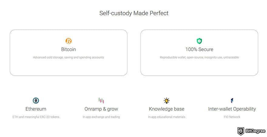 Best cryptocurrency wallet: Self-custody made perfect.