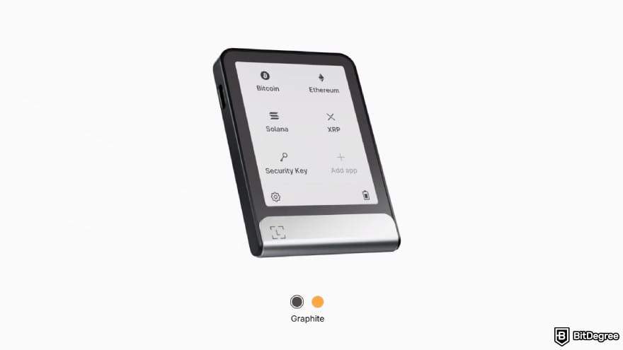 Best DeFi wallet: Ledger Flex design.