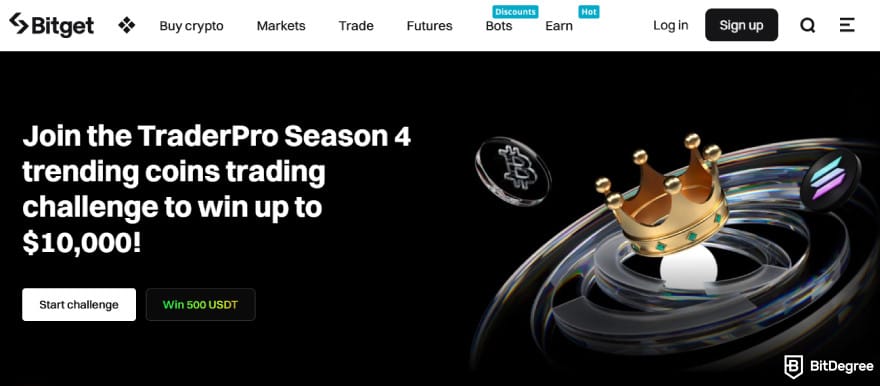 Лучшая криптобиржа с демо счетом: Bitget TraderPro.