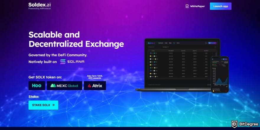 Best Solana DEX: Soldex's homepage. Best Solana DEX: Soldex's homepage.