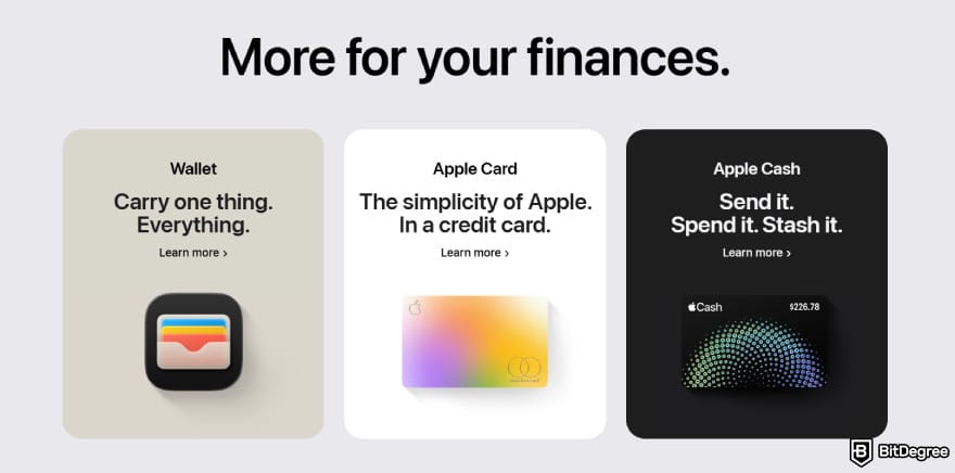 Best digital wallet: ApplePay's suite of features, from wallet to Apple Cash.