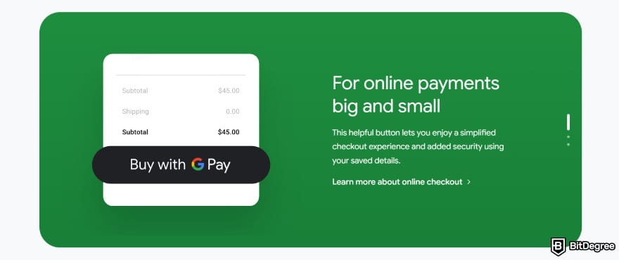 Best digital wallet: Google Pay for online payments, big and small.