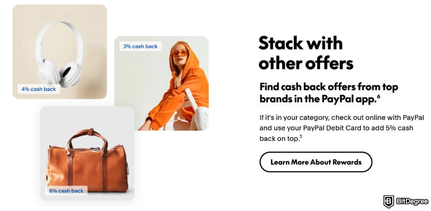 Best digital wallet: PayPal's cashback and rewards from its debit card.