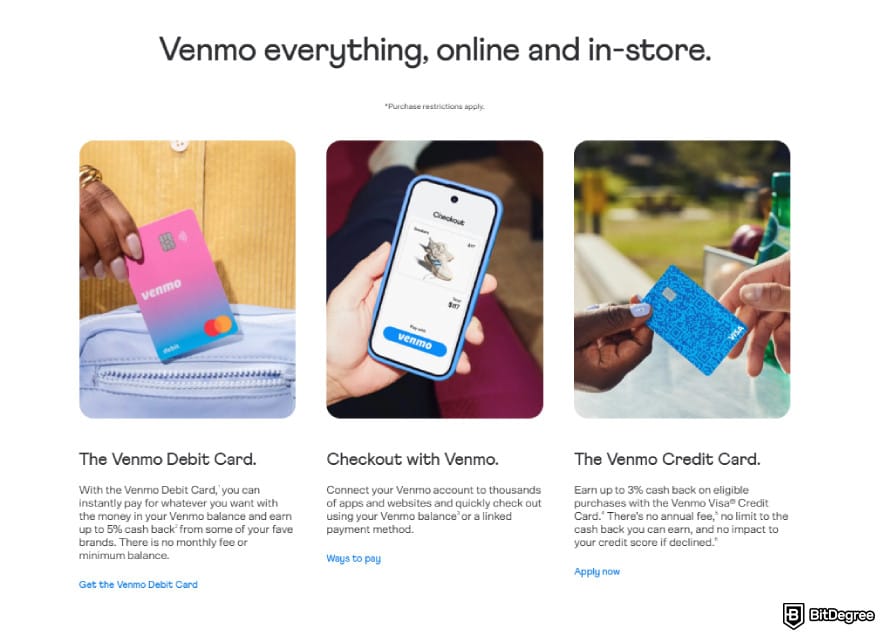 Best digital wallet: Venmo everything, online and in-store.