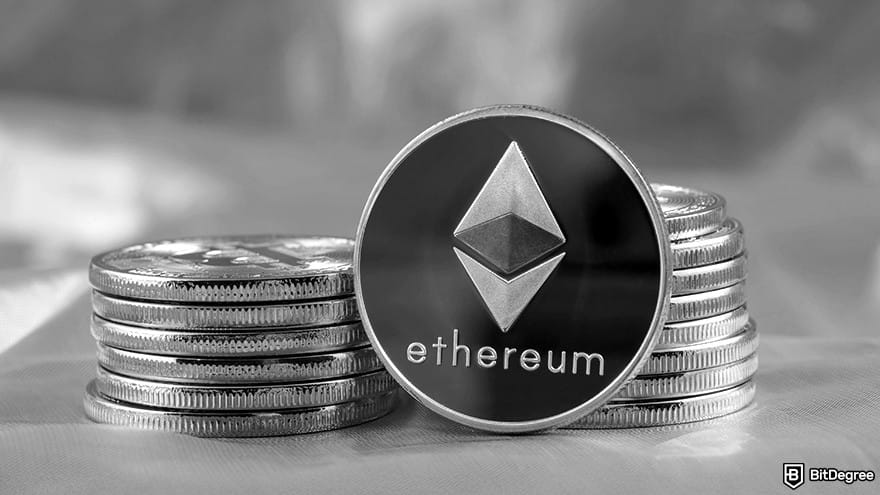 Best Ethereum wallet: pile of ethereum coins.
