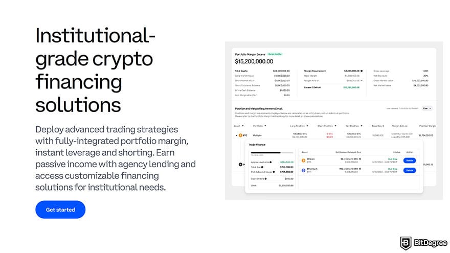 Best fiat-to-crypto exchange: institutional grade crypto financing solutions with Coinbase.