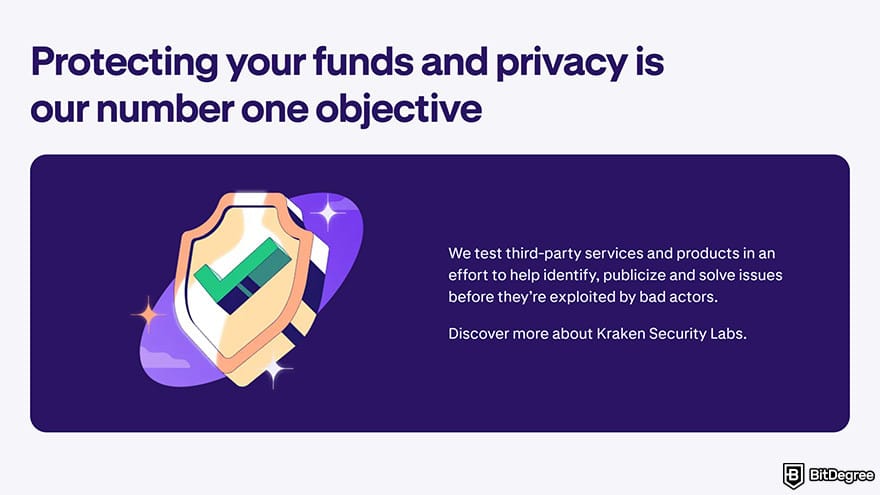 Best fiat-to-crypto exchange: Kraken security.