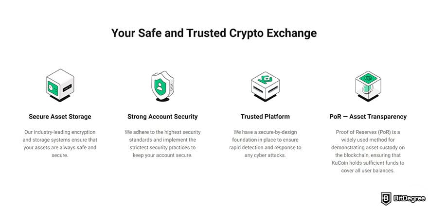 Best fiat-to-crypto exchange: KuCoin features.