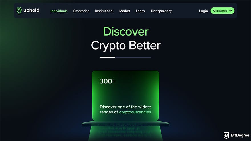 Best fiat-to-crypto exchange: Uphold.