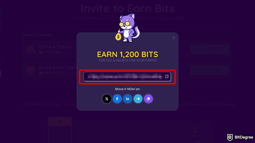 best free crypto airdrops: BitDegree invite a friend link.