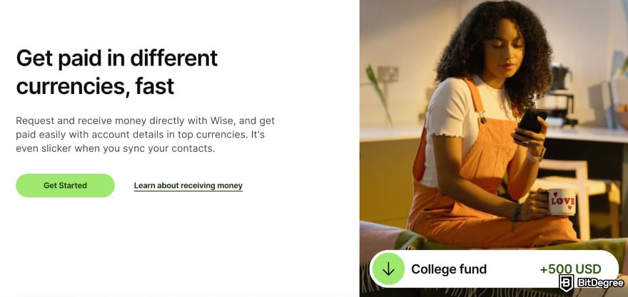 Best international money transfer: Wise payment requests.