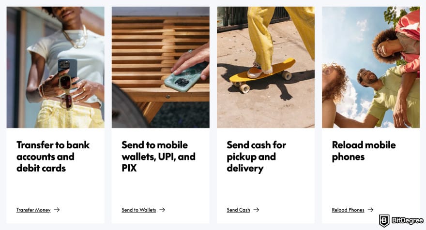 Best international money transfer: Xoom's features.