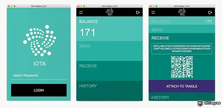 Best IOTA wallet: GUI IOTA light wallet.