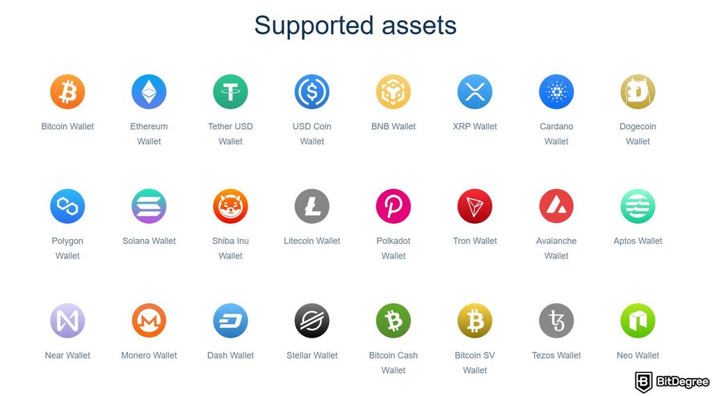 Best Kaspa wallet: supported assets on Atomic Wallet.
