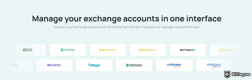 Best Kraken trading bots: 3commas' manage your exchange accounts in one interface.